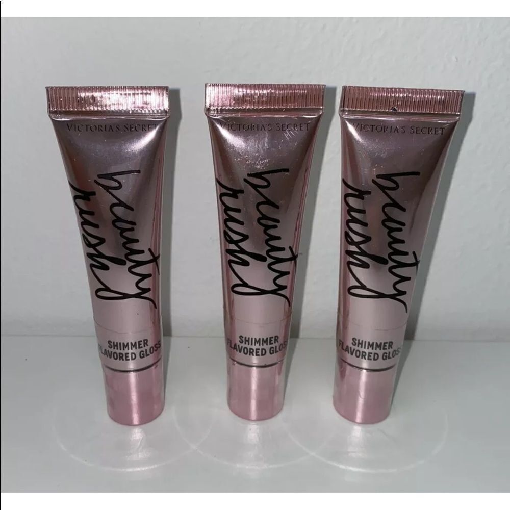 Victoria's Secret Beauty Rush Lot of 3 Shimmer Flavored Lip Gloss - Candy Ice
